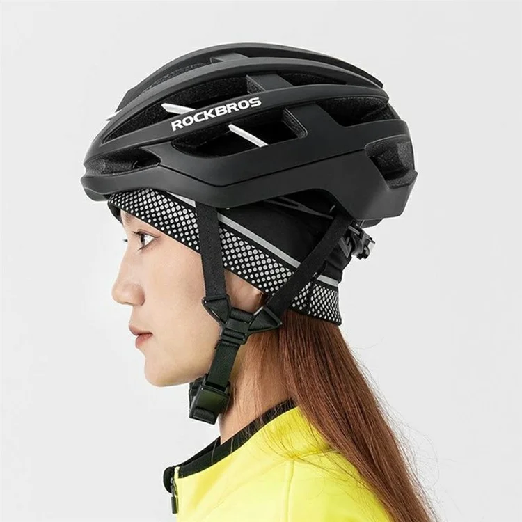 ROCKBROS Winter Cycling Cap Ear Warmer Headcover Outdoor Sports Windproof Fleece Bike Hat - Black