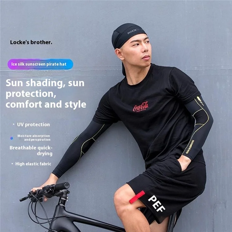 ROCKBROS Eis-Seiden Sonnenschutz Kopfbedeckung Motorrad Angeln Radfahren Ausrüstung für Männer / Frauen Sommer - Schwarz