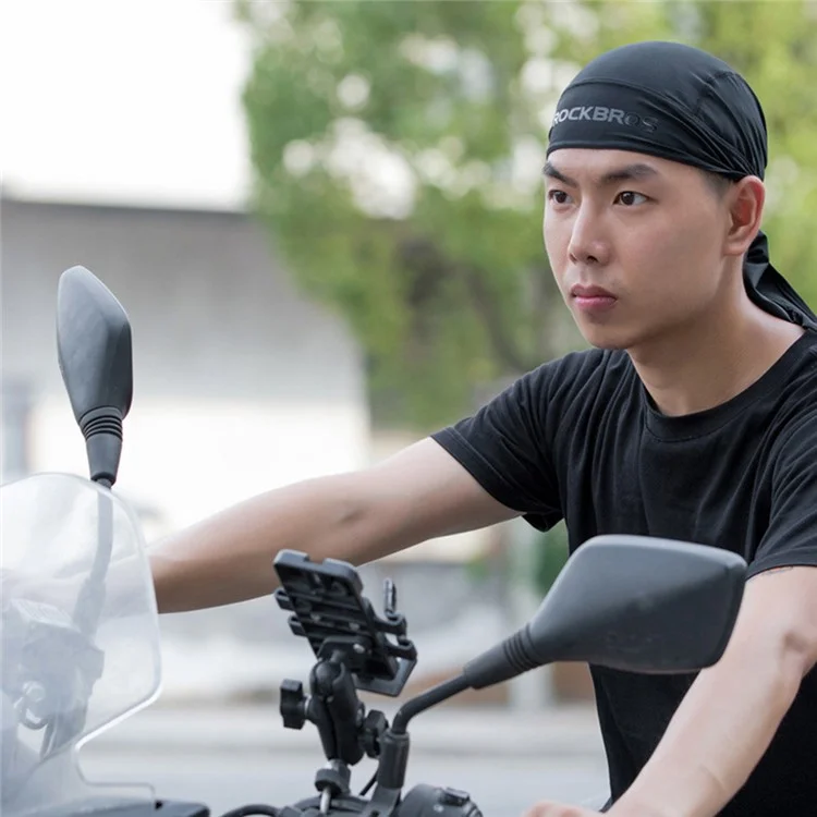 ROCKBROS Eis-Seiden Sonnenschutz Kopfbedeckung Motorrad Angeln Radfahren Ausrüstung für Männer / Frauen Sommer - Schwarz