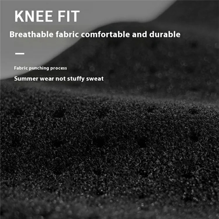 GOUNOD HJ126 1 Pièce Bandage de Genou de Sport avec Support de Rotule Absorbant les Chocs pour Course à Pied / Basketball / Fitness - Noir