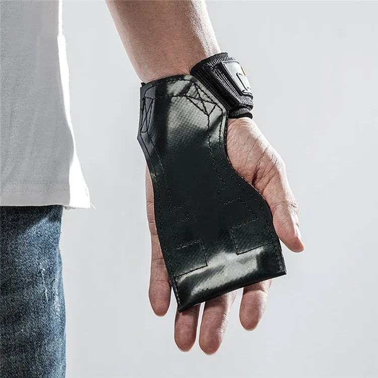 GOUNOD GL061 1 Pair Rubber Palm Grips Fitness Hand Protector Weightlifting Anti Slip Wrist Support