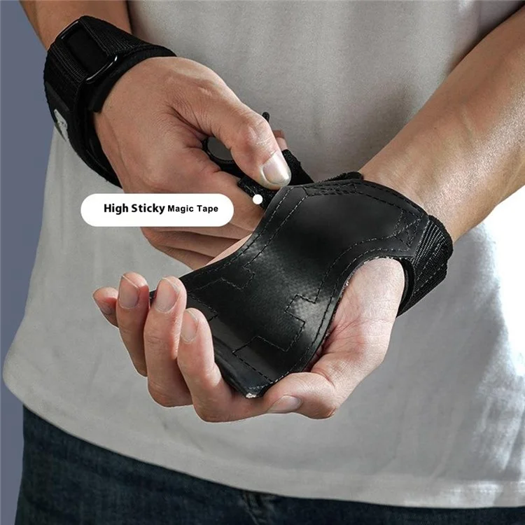 GOUNOD GL061 1 Pair Rubber Palm Grips Fitness Hand Protector Weightlifting Anti Slip Wrist Support