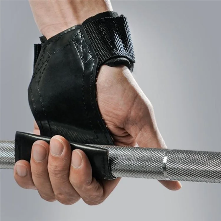 GOUNOD GL061 1 Pair Rubber Palm Grips Fitness Hand Protector Weightlifting Anti Slip Wrist Support