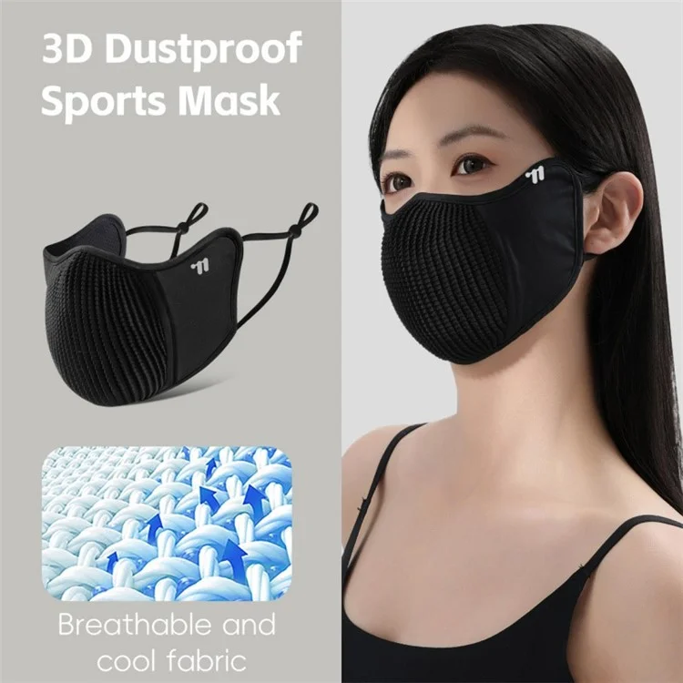 WEST BIKING YP0201459 Ice Silk Sun Protection Cycling Mask Breathable Sports Face Cover for Road Bike - Black