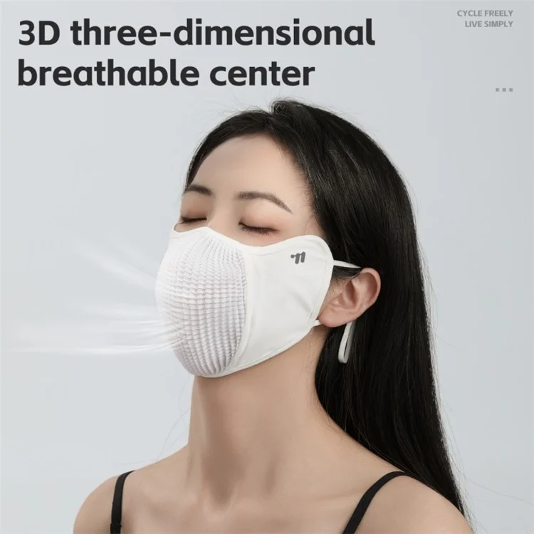 WEST BIKING YP0201459 Ice Silk Sun Protection Cycling Mask Breathable Sports Face Cover for Road Bike - Black