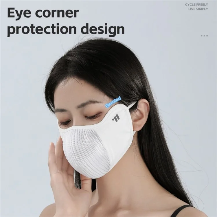 WEST BIKING YP0201459 Ice Silk Sun Protection Cycling Mask Breathable Sports Face Cover for Road Bike - Black