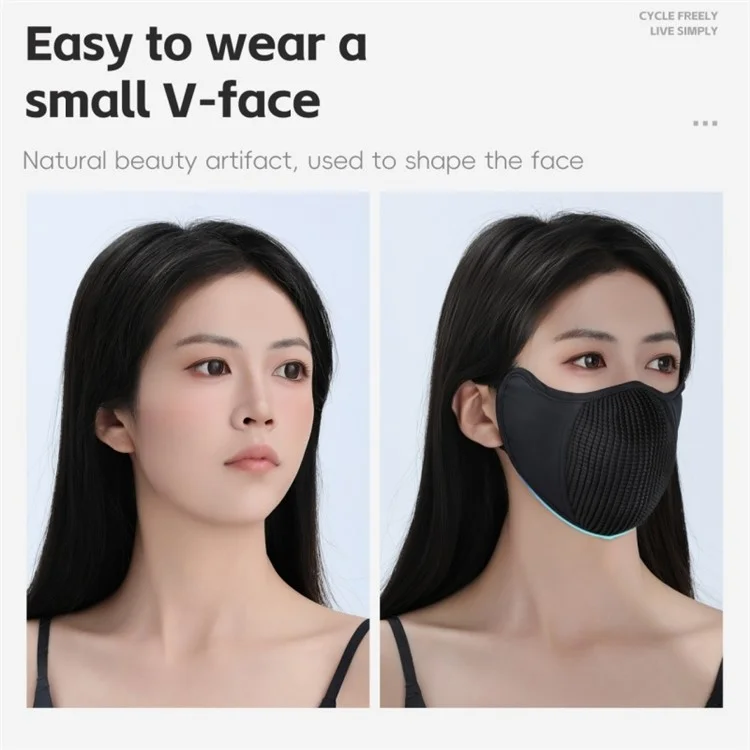 WEST BIKING YP0201459 Ice Silk Sun Protection Cycling Mask Breathable Sports Face Cover for Road Bike - Black