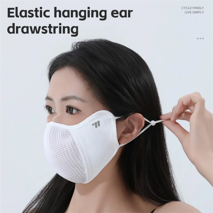 WEST BIKING YP0201459 Ice Silk Sun Protection Cycling Mask Breathable Sports Face Cover for Road Bike - Black
