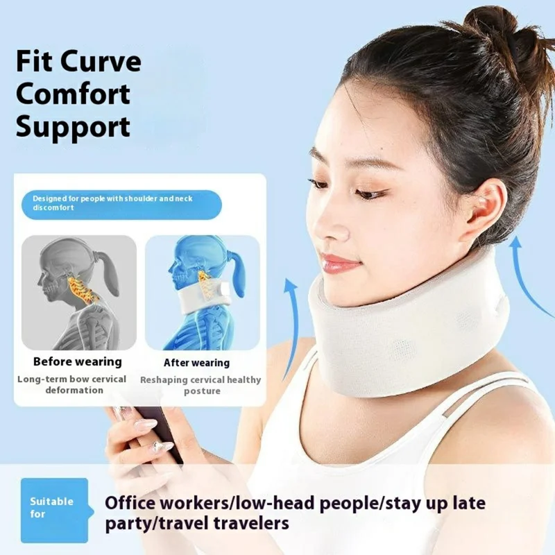 JZ035 Almofada de Suporte para Pescoço Respirável de Verão Protetor da Coluna Cervical Corretor de Postura da Cabeça para Casa e Escritório