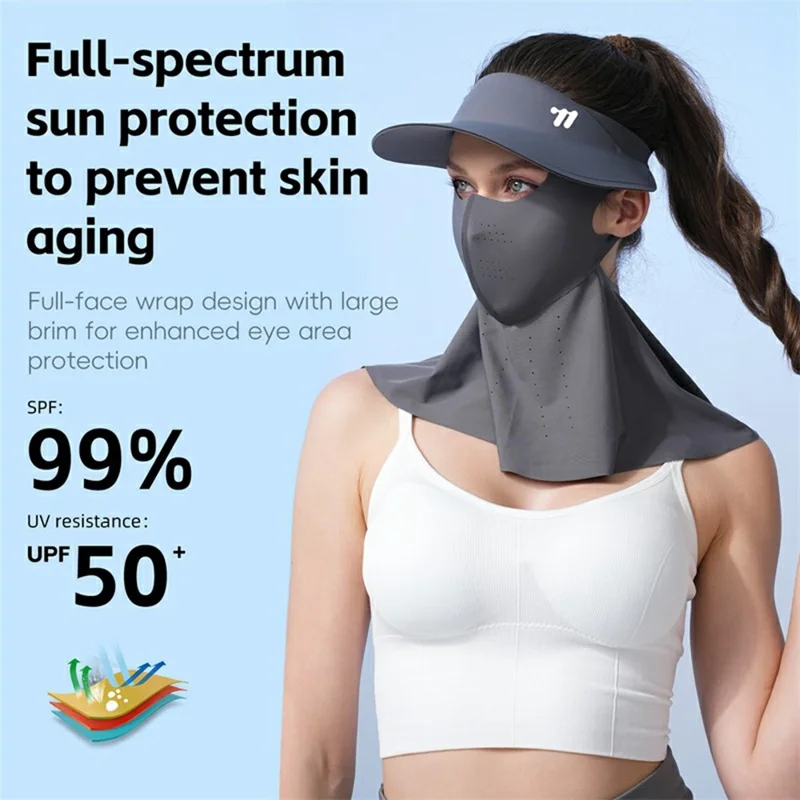 WEST BIKING YP0201467 Sombrero de Protección Solar Desmontable para Ciclismo, Senderismo, Pesca y Deportes al Aire Libre - Gris Oscuro