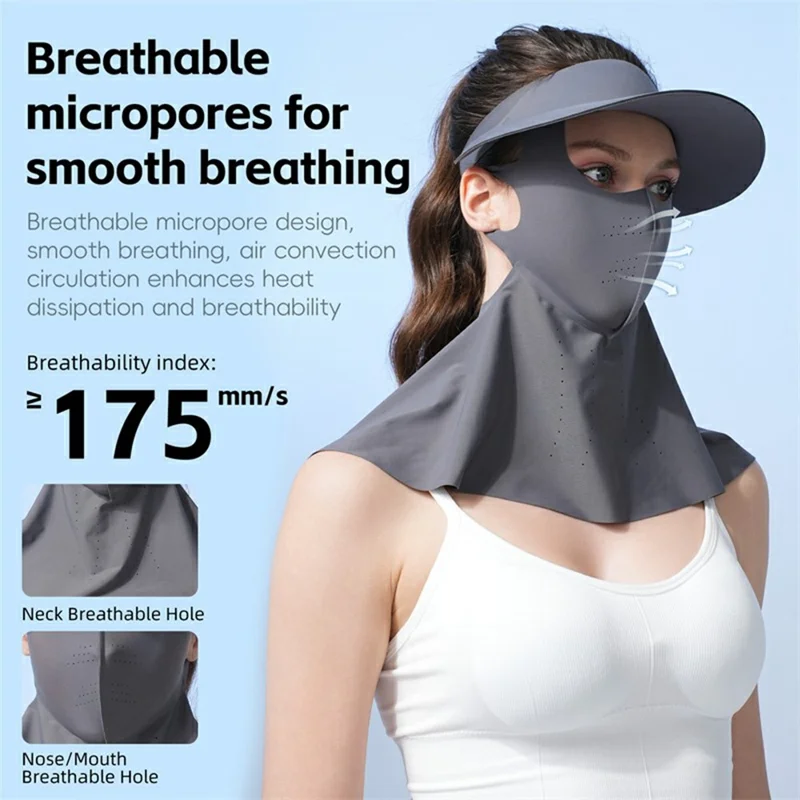 WEST BIKING YP0201467 Sombrero de Protección Solar Desmontable para Ciclismo, Senderismo, Pesca y Deportes al Aire Libre - Gris Oscuro