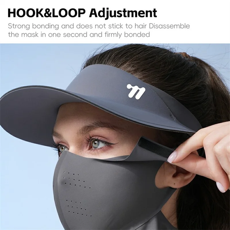 WEST BIKING YP0201467 Sombrero de Protección Solar Desmontable para Ciclismo, Senderismo, Pesca y Deportes al Aire Libre - Gris Oscuro