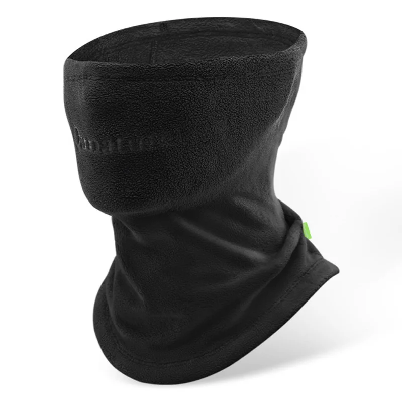 QUNATURE 11230015 Braga de Cuello Polar para Esquí y Ciclismo, Máscara Facial Cálida y Cortavientos - Negro / S
