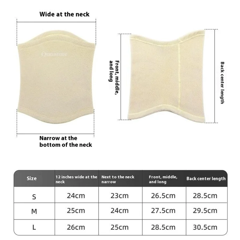 QUNATURE 11230015 Braga de Cuello Polar para Esquí y Ciclismo, Máscara Facial Cálida y Cortavientos - Negro / S