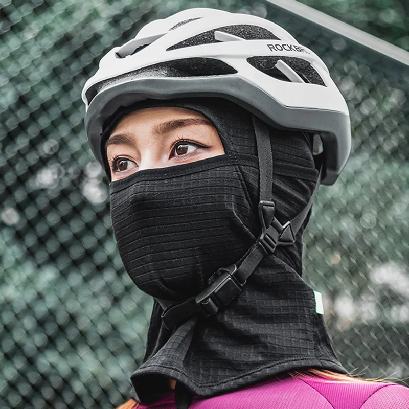 QUNATURE 13230022 014-YPP101 Winter Ski Mask Balaclava Fleece Cycling Motorcycle Riding Full Face Cover Neck Warmer - Black / M