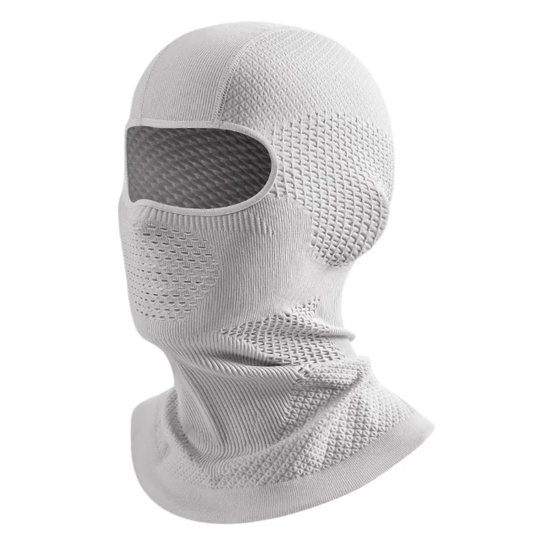 DTJ67 Outdoor Winter Ski Face Mask Neck Protection Windproof Balaclava Hat for Motorcycle Riding - Grey