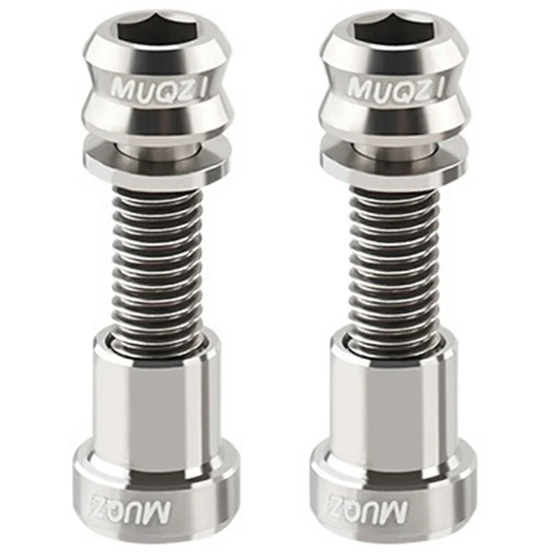 Набор велосипедных гаек MUQZI Mountain Road Bike Nuts Set M5-17MM из титанового сплава для запирания стержня для велосипедных прогулок на природе - Титан