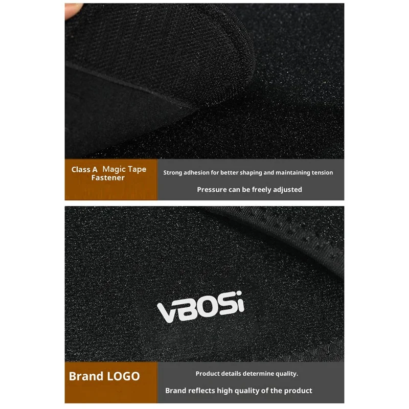 VBOSI 0108V Compression Shoulder Support Brace Sports Protective Gear, One Size  for Adults, Cycling - Black