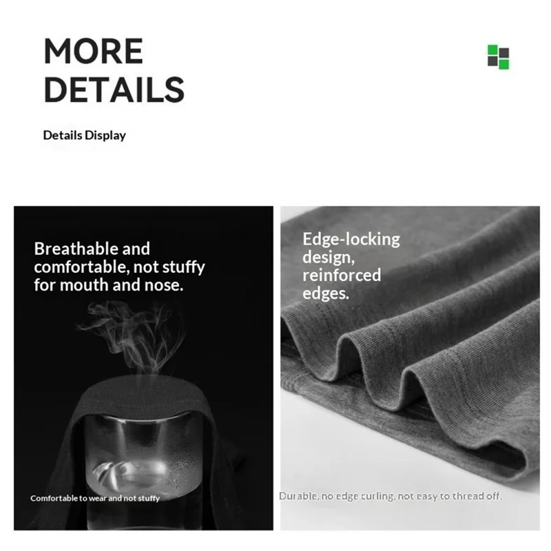 ROCKBROS 11250013 YDWB005 11250013001 Tencel Uld Halsvøb Ansigtsmaske Rørslør Vindtæt Balaclava til Cykling Vandring Udendørs Sport - Lys Grå