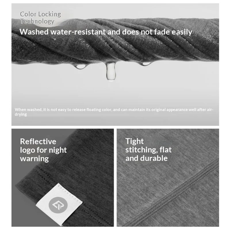 ROCKBROS 11250013 YDWB005 11250013001 Tencel Uld Halsvøb Ansigtsmaske Rørslør Vindtæt Balaclava til Cykling Vandring Udendørs Sport - Lys Grå