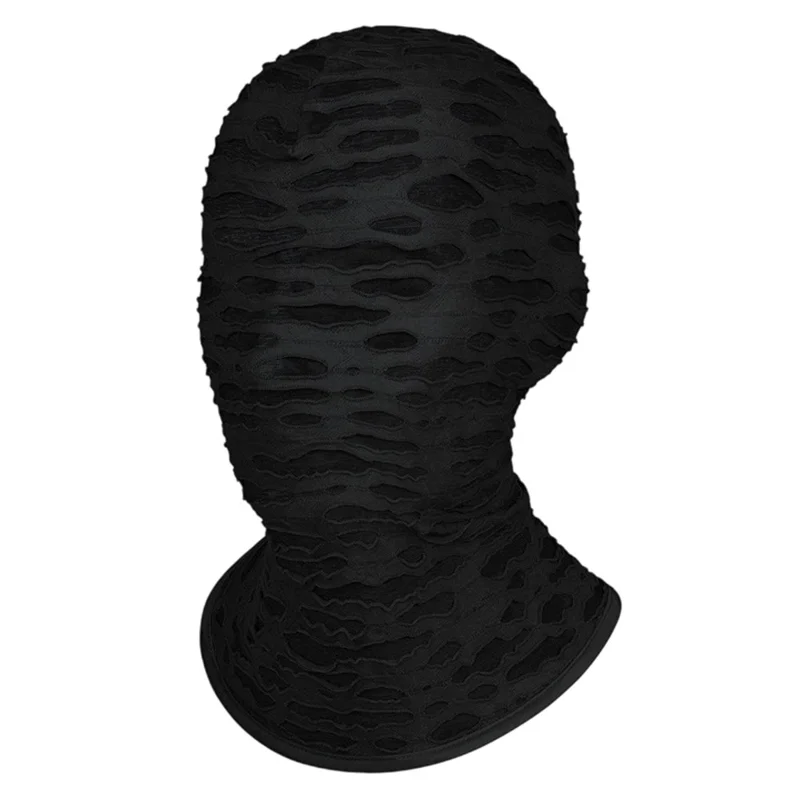 Halloween Maske, Hel Ansigt Kostume, Åndbar Maske til Fest/Cosplay - Sort