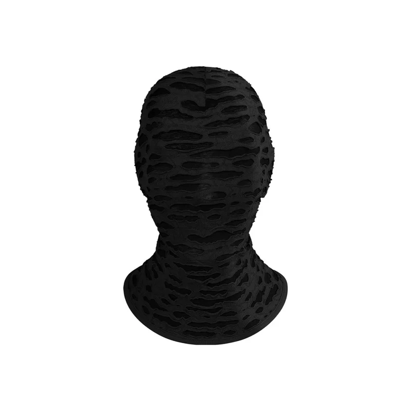 Halloween Maske, Hel Ansigt Kostume, Åndbar Maske til Fest/Cosplay - Sort