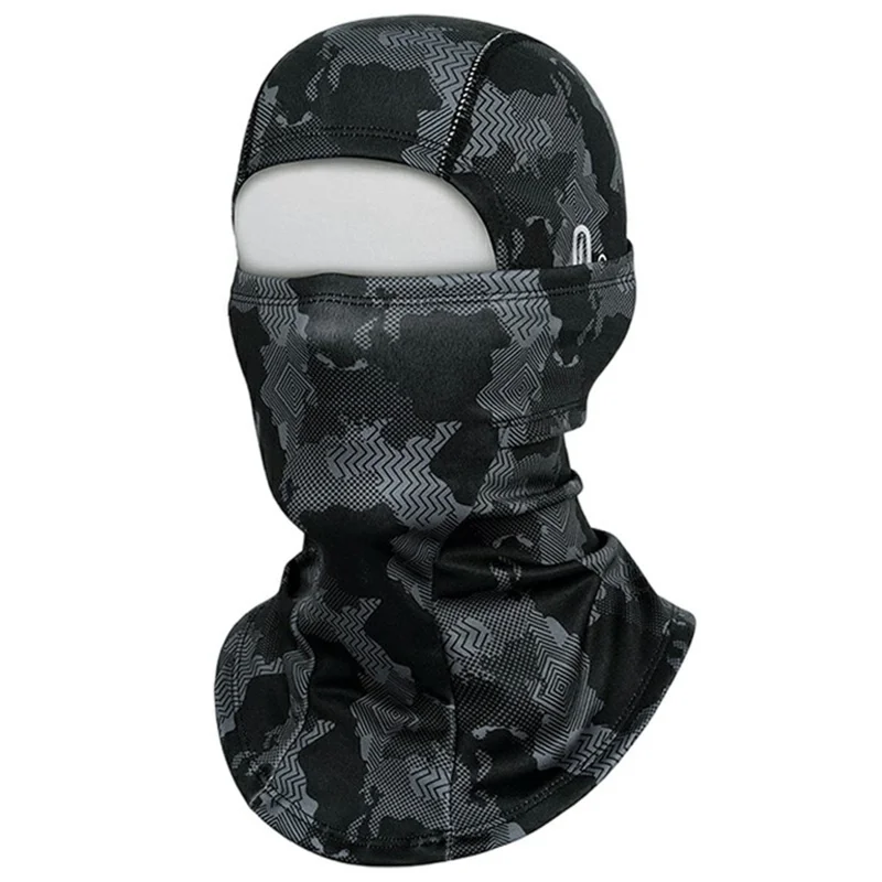 Efterår Vinter Skiløb Cykling Hel Ansigt Maske Halsvarmer Motorcykel Hjelm Fodermule - Sort Camouflage / Voksen