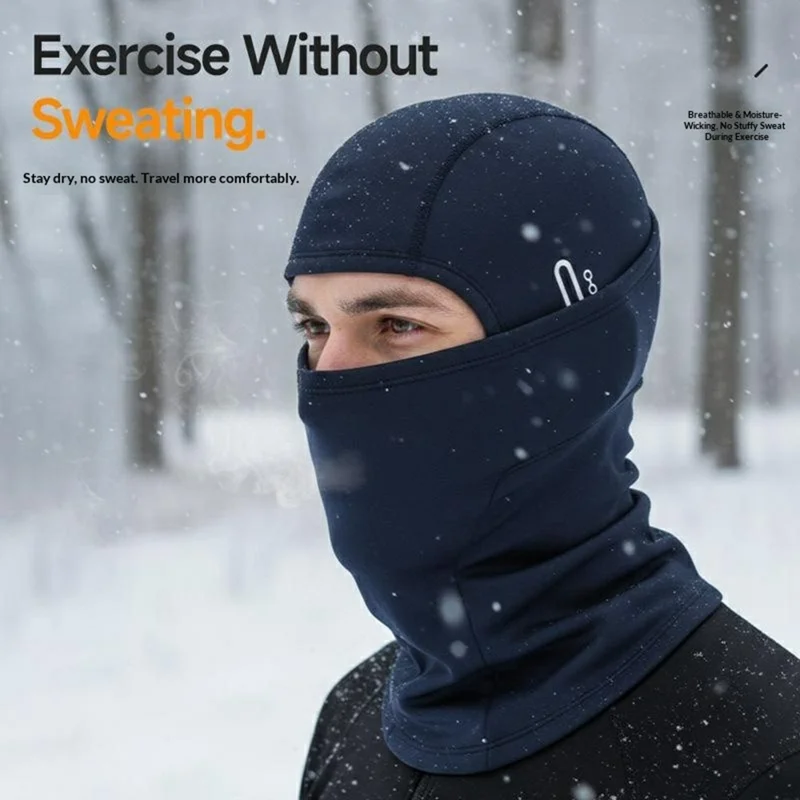 Efterår Vinter Skiløb Cykling Hel Ansigt Maske Halsvarmer Motorcykel Hjelm Fodermule - Sort Camouflage / Voksen