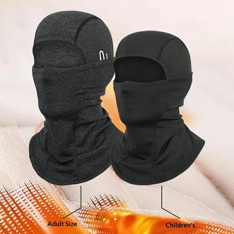 Efterår Vinter Skiløb Cykling Hel Ansigt Maske Halsvarmer Motorcykel Hjelm Fodermule - Sort Camouflage / Voksen