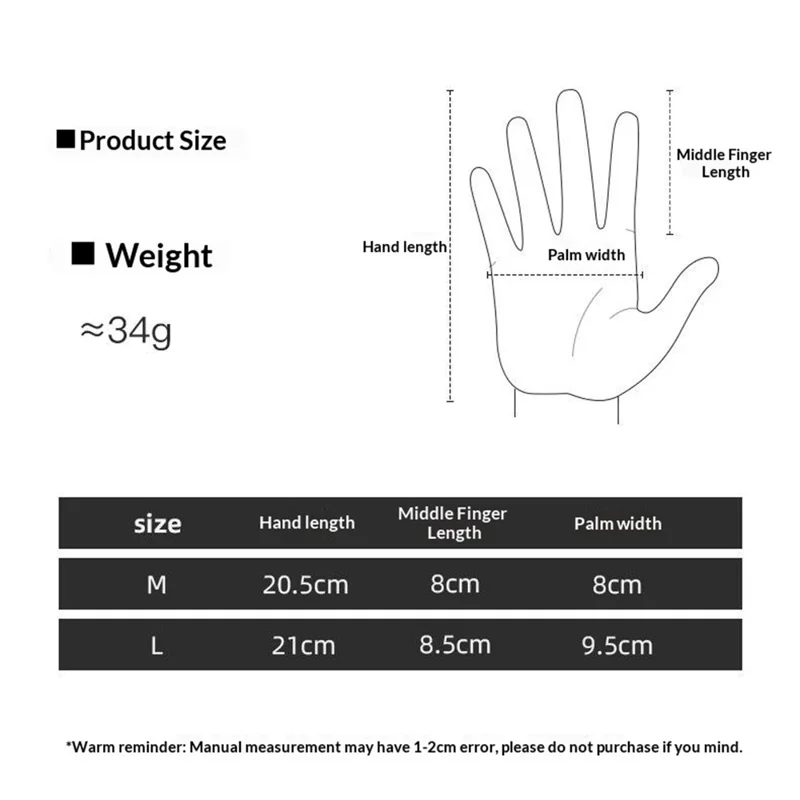 DY63 زوج واحد من قفازات الدراجات التي تعمل باللمس، قفازات بأصابع كاملة مقاومة للانزلاق للدراجات على الطرق - M / أبيض