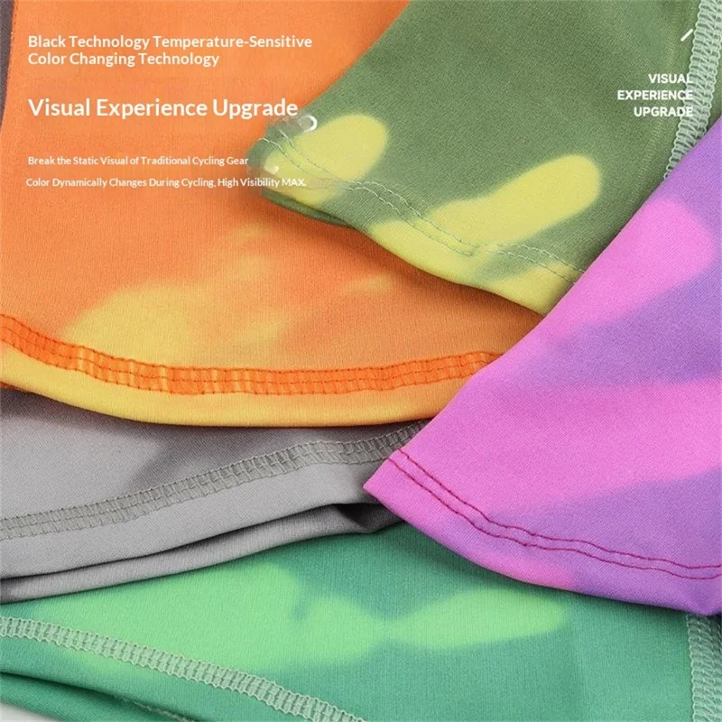 Termokrom balaclava med farveændring til udendørs cykling, fiskeri, ansigtsmaske, vindbeskyttende, indlæg til hjelm - 25018-BW-DM-2S-02 Orange