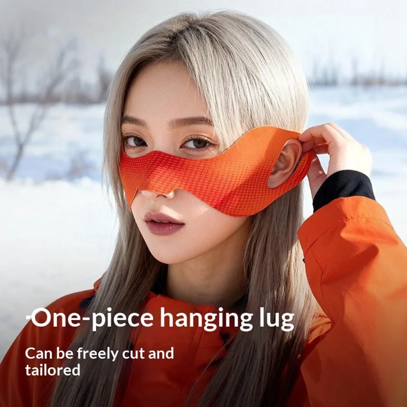 DTJ62 1 stk Skimaske mod frost og vind Tæt ansigtsbeskyttelse Varm fleeceindlægning til ansigt til mænd/kvinder Vintersport - Rød
