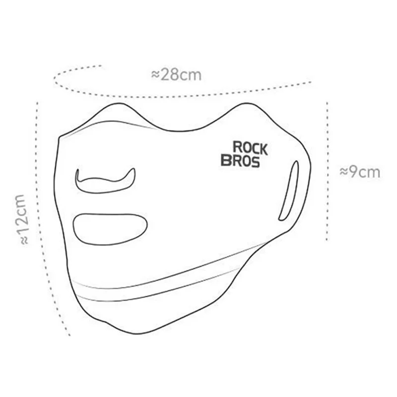 ROCKBROS udendørs istyks ansigtsmaske solbeskyttelse UV-skærm med øjenkrog ansigtsskærm til cykling / udendørs sport - Hvid