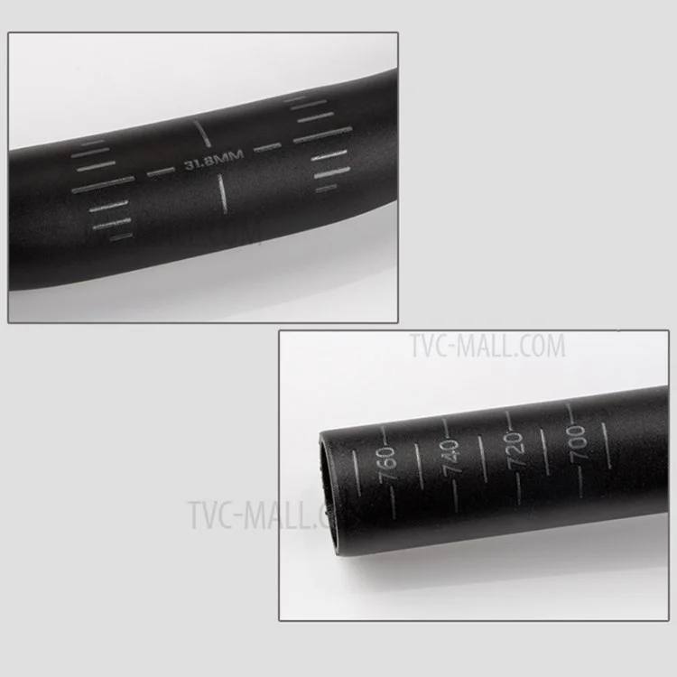 Maniglia estesa in lega di alluminio a forma di rondine GUB XL 31.8x780mm per mountain bike da corsa