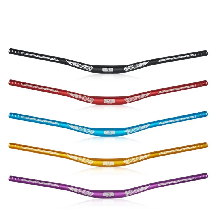 LUNJE XT-L021 MTB Bike Swallow Handlebar Bicycle Aluminum Alloy Mountain Road Bike Handle Bar - 31.8*720mm/Red