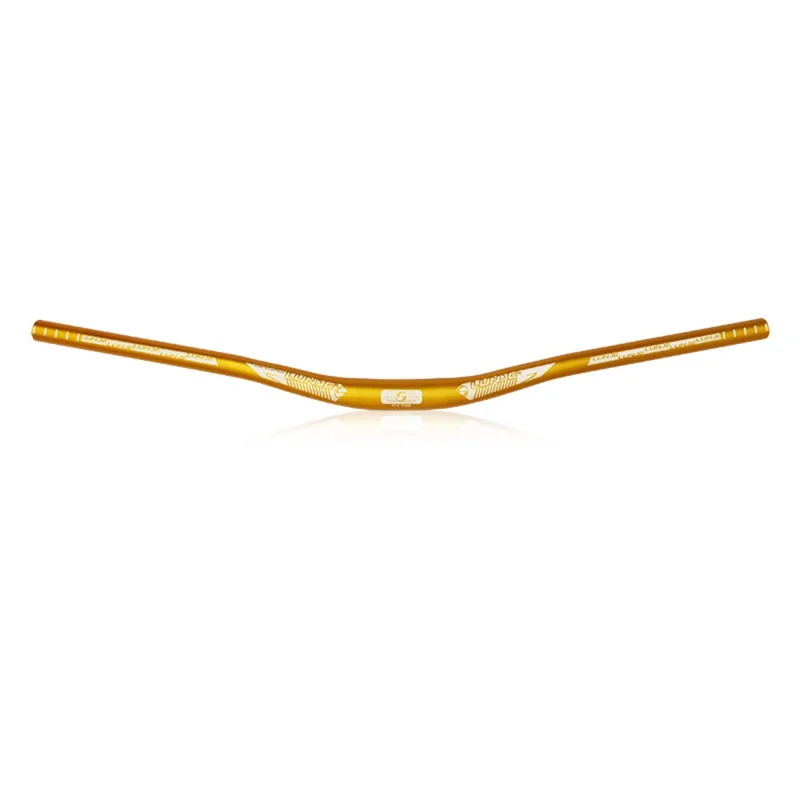 LUNJE XT-L021 MTB Bike Swallow Handlebar Bicycle Aluminum Alloy Mountain Road Bike Handle Bar - 31.8*780mm/Gold