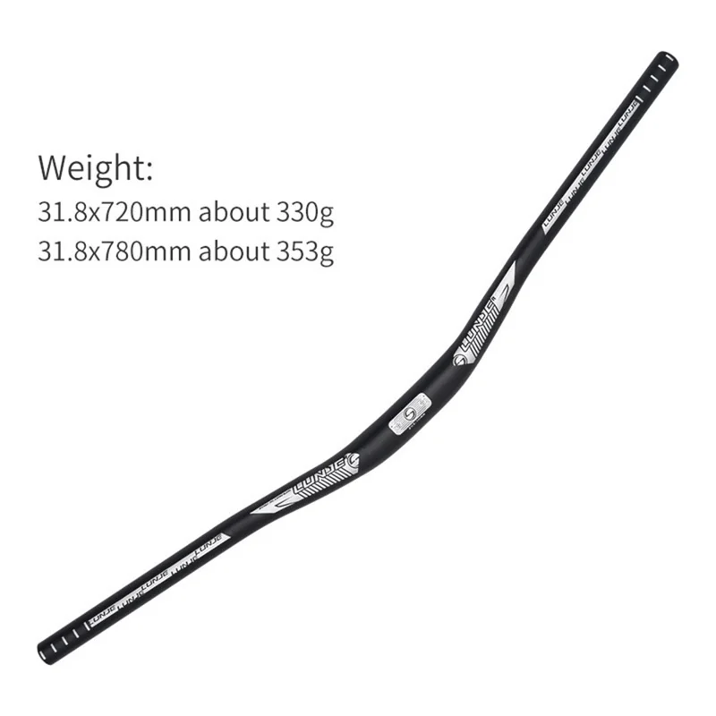 LUNJE XT-L021 MTB Bike Swallow Handlebar Bicycle Aluminum Alloy Mountain Road Bike Handle Bar - 31.8*780mm/Gold