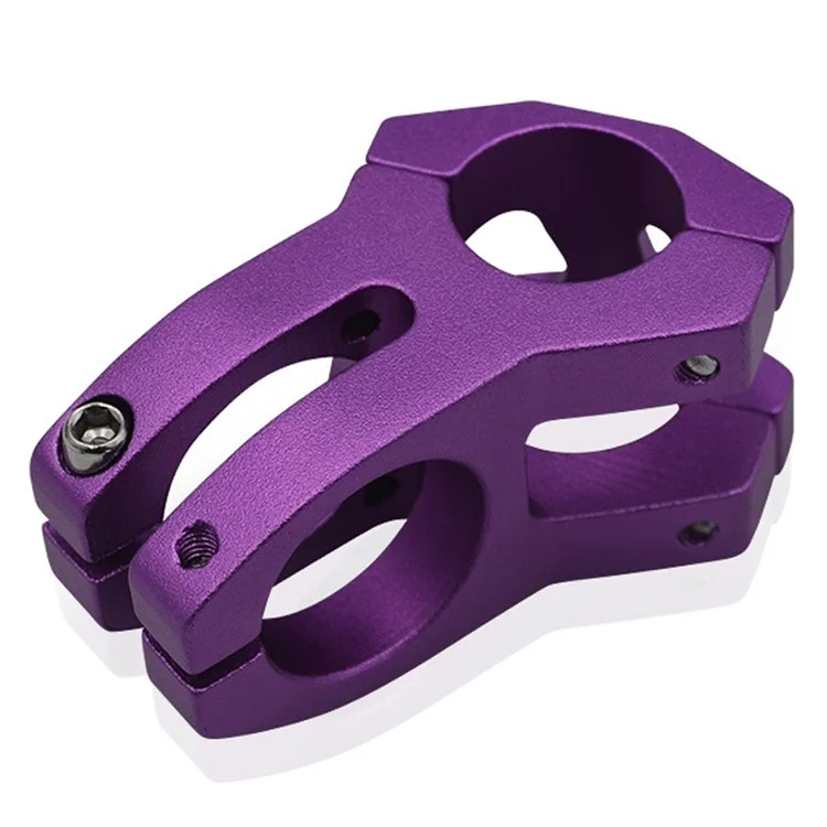 LUNJE XT-A089-2 Aluminum Alloy MTB Bike Stem Hollow Bicycle Handlebar Stem, 25.4mm - Red