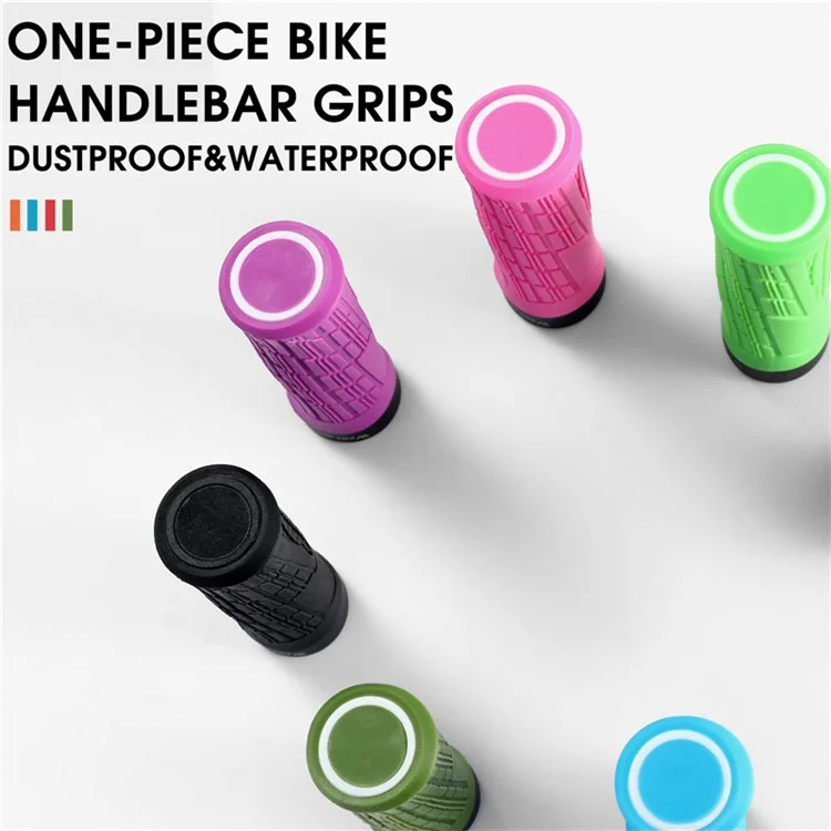 WEST BIKING YP0804063 One Pair Bike Handlebar Grips Non-slip Bicycle Handlebar Grips Cover for Mountain Bike Scooters Road Bike BMX MTB - Blue