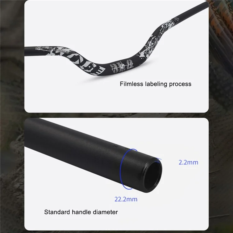 LUNJE XT-L027 31,8*780mm MTB Mulho Racida Bicking Rise Risebar Lidade de Aluma de Alinha Bickybar Bilidade Bente Bent Road Bikebar - Azul