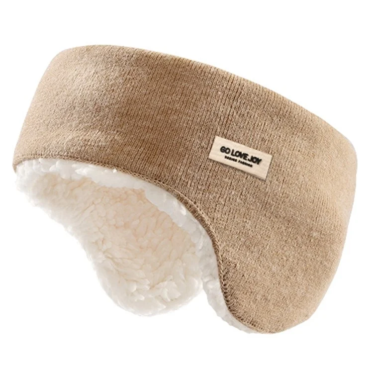 GOLOVEJOY DEZ38 Men Women Winter Warm Earmuffs Outdoor Sports Windproof Furry Ear Protection Headband - Khaki