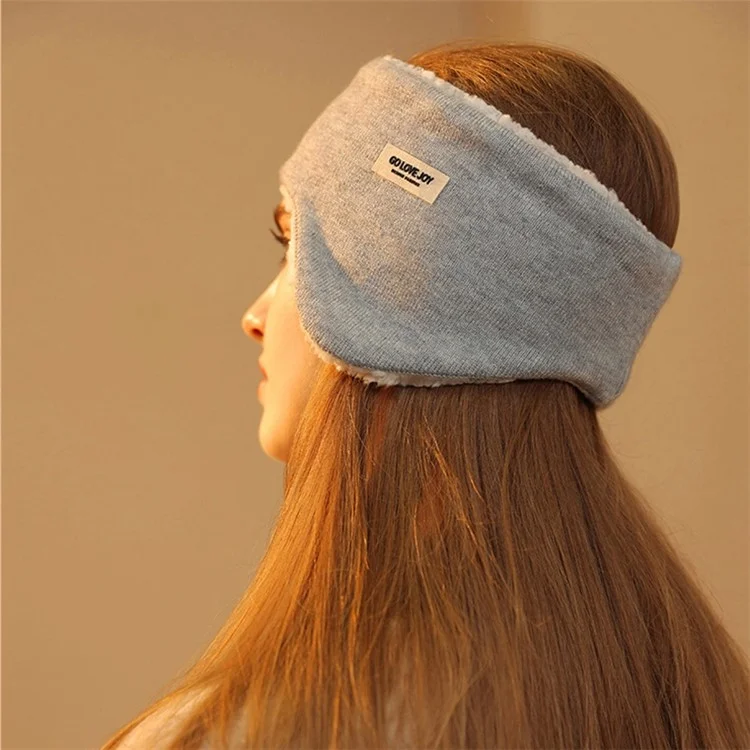 GOLOVEJOY DEZ38 Men Women Winter Warm Earmuffs Outdoor Sports Windproof Furry Ear Protection Headband - Khaki