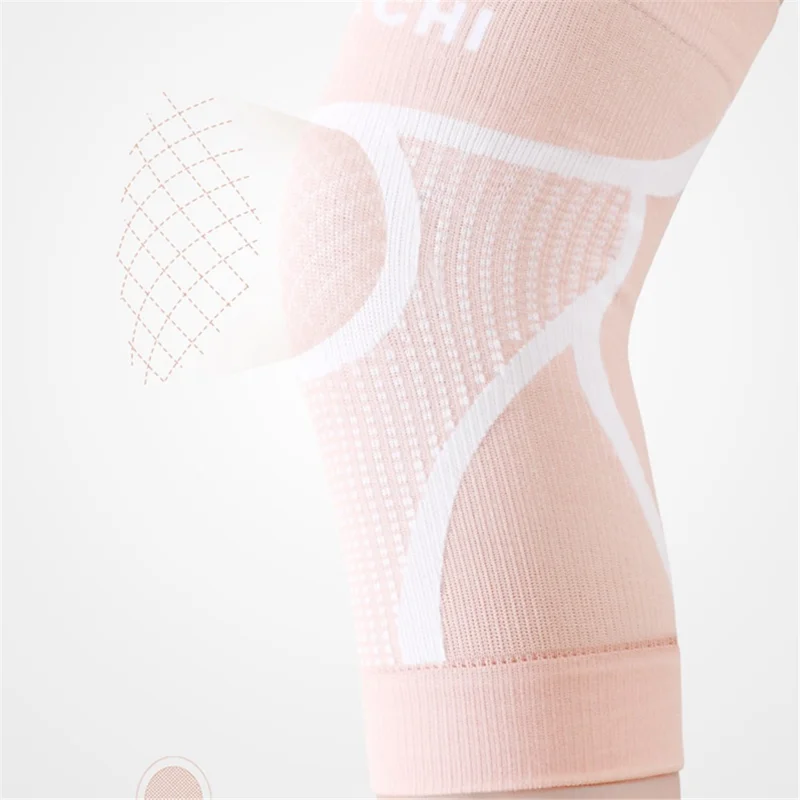 REXCHI HX30 1 Pair Knee Brace Knee Compression Sleeve Breathable Lightweight Thin Knee Protection Cover for Men and Women - Pink / S
