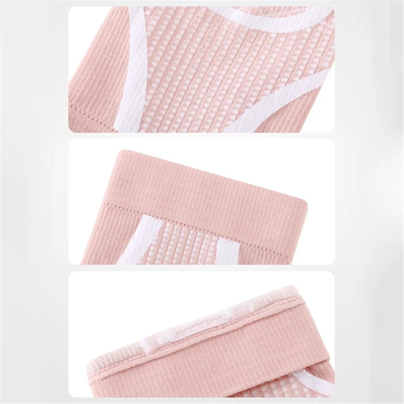 REXCHI HX30 1 Pair Knee Brace Knee Compression Sleeve Breathable Lightweight Thin Knee Protection Cover for Men and Women - Pink / S