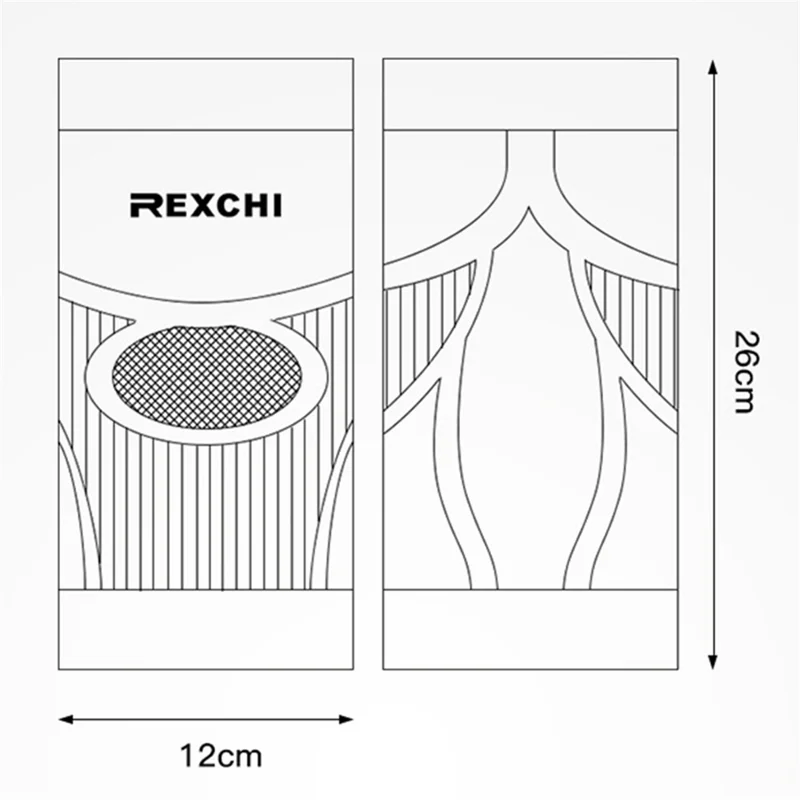 REXCHI HX30 1 Pair Knee Brace Knee Compression Sleeve Breathable Lightweight Thin Knee Protection Cover for Men and Women - Pink / S