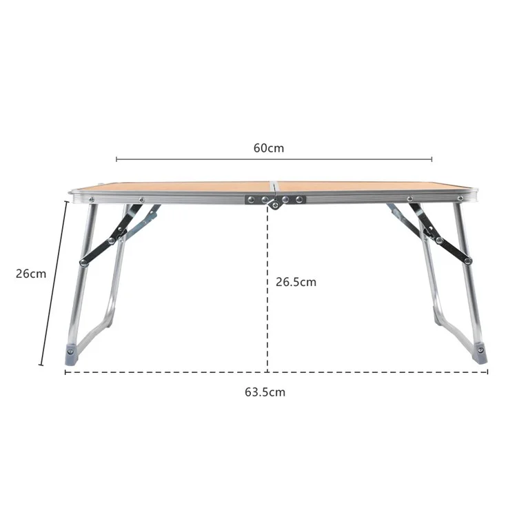 Table pliante de camping extérieur AOTU AT6771, de pique-nique, en MDF + alliage d'aluminium