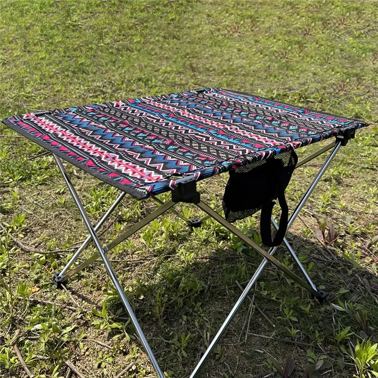 Table de Camping Pliant Portable Halin - Modèle Ethnique