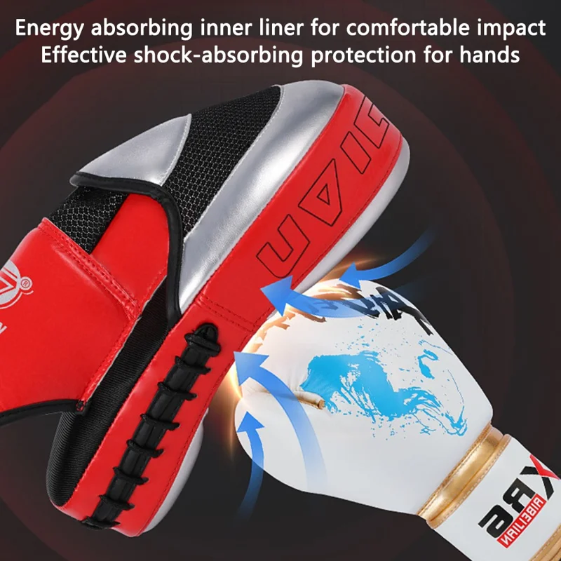 AIBEIJIAN 1Pc Boxing Pads for Children, and Adults, Curved Muay Thai Punching Pad