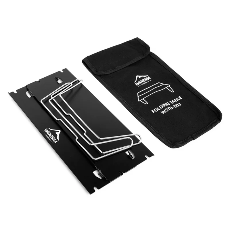 WIDESEA WSTB-004 Mesa de Alumínio Leve de Liga Dobrável com Pernas de Aço Inoxidável para Camping ao Ar Livre