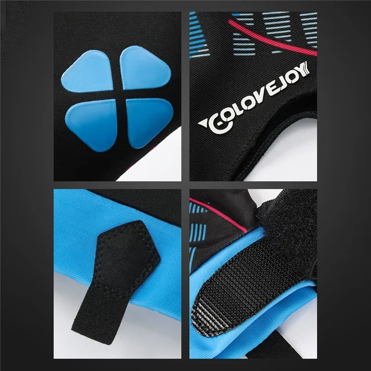 GOLOVEJOY XG77 1Pieza Mano Izquierda Guante de Billar Antideslizante Snooker Deporte Guante - Azul M